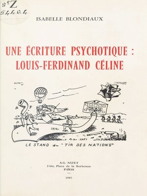 cover image of Une écriture psychotique